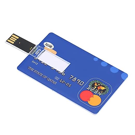 Yunseity USB-Flash-Laufwerk, 32G Kredit-Bankkartenform Flash-Laufwerk Memory Stick U-Disk-Daumen-, für Datensicherung, Dateiübertragung