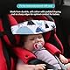 SIRLOMU 1 PCS Auto Reise Stirnband, Autositz Kopfstütze Riemen, Kinderwagen Kopfstütze, Kinder Auto Schlaf Zubehör, Auto Reisen Kinder schlafen, verstellbare Stirnband Autositz Kopfstütze