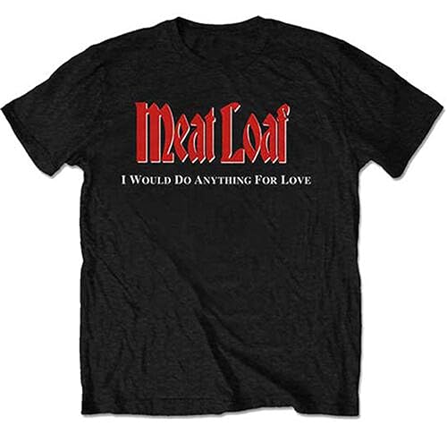 T-shirt Meat Loaf Iwdaflbiwdt rock musique noir t-shirt imprimé homme casual