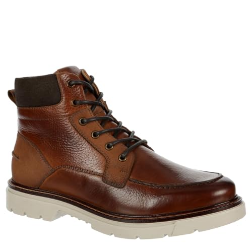 Franco Fortini Ken - Men's Casual Lace-Up Leather Lug Sole Ankle Boots