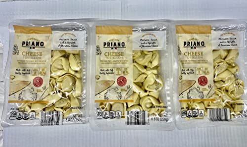 Priano Authentic Italian Cheese Tortelloni (Cheese Filled Pasta) 8.8-Oz. (Pack Of 3) #TOP2