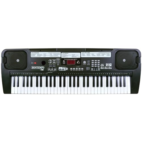 Bontempi 6110-Clavier numérique 61 Touches Moyennes DO, 16 6110, Noir, 70 x 23 x 7 cm - Les Beatles, Paul McCartney, John Lennon, RIngo Starr, George Harrison Bontempi 6110-Clavier numérique 61 Touches Moyennes DO, 16 6110, Noir, 70 x 23 x 7 cm – Image 3