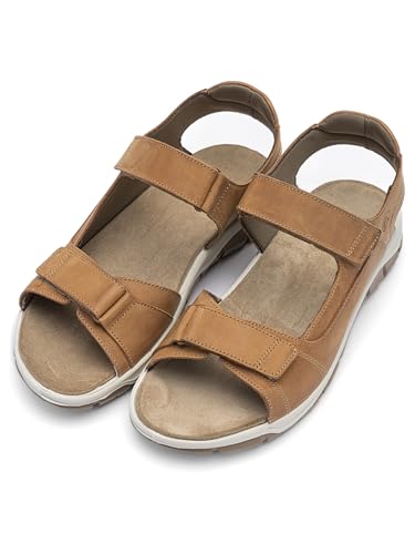 Ara Homme Gino Sandale d'été de qualité supérieure en cuir véritable