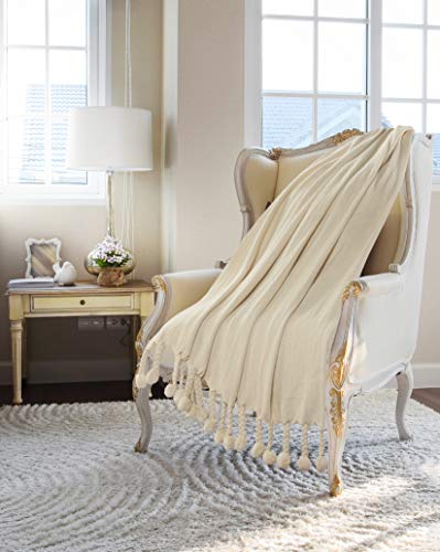 Lr Home Ox Bay Stella Cream Chevron Organic Cotton Throw Blanket #TOP5