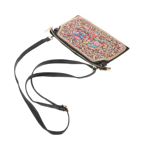 Sac bandoulière à perles femme pochette soirée motif éléphant léger et décontracté