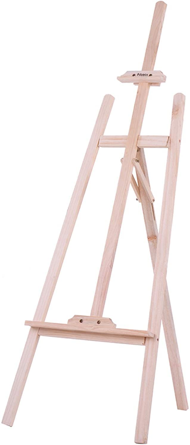 NB 150cm/ 59 Inch Durable Art Artist Wood Wooden Easel Sketch Drawing Stand NZ Pine for Painting Sketching Display Exhibition SoQi