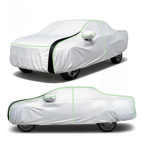 Image of Cartist Car Cover Fits for GMC Sierra Crew Cab 6.6ft Bed 2014-2026 2027, SUV Car Cover for Sierra Accessories, Door Zipper & Night Reflective Strips, UV Rain Snow Protection