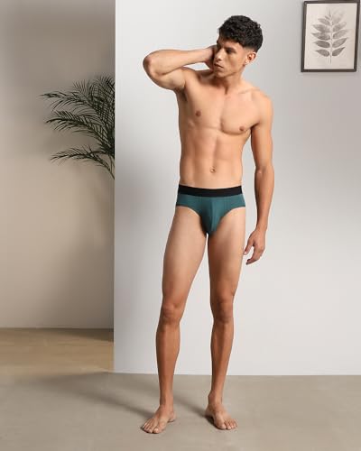 Image of Cresmo Men's|Anti-Microbial Luxury Micro Modal Underwear Breathable Ultra Soft Comfort Lightweight Brief|Pack of 2 |