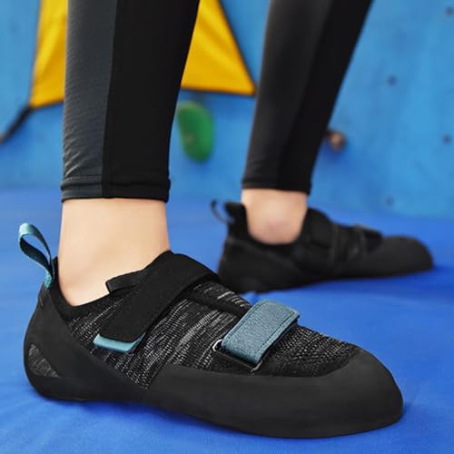 DAMANDO Homens Indoor Climbing Shoes, Non Slip Rock Climbing Sneakers Moda Bouldering Training Shoes
