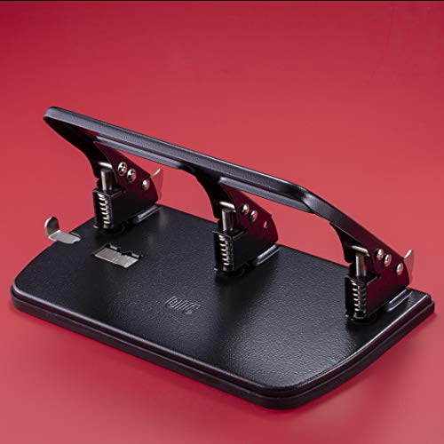 Officemate Medium Duty 3 Hole Punch With Ergonomic Handle, 30 Sheet Capacity, Black (90088) #TOP3