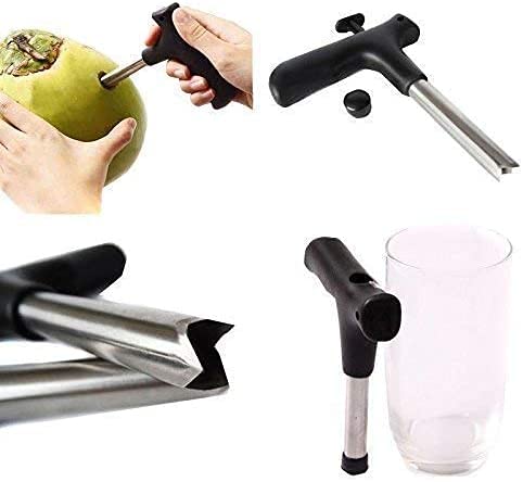 SEASPIRIT Coconut Opener Bundle Drill Cutter Cleaning Stick Coconut Water Tap Cut Hole Tool Knife