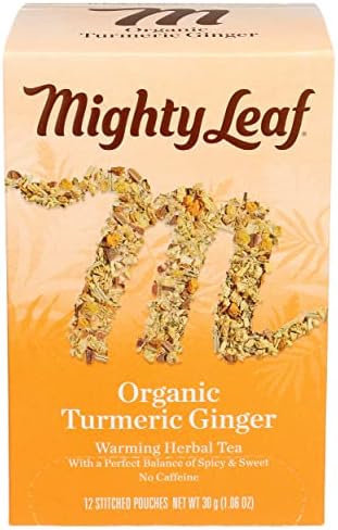Mighty Leaf Organic Turmeric Ginger Mighty Leaf Tea, 12 CT