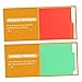 MINAOLULUS 6Pcs Plastic File Organizer with Clip Design Testing Paper Folder for Teachers and Students for Office and School Use in Mixed Colors