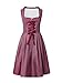 IIBOOYYE Women's German Oktoberfest Costumes Dress Bavarian Dirndl Dresses for Carnival Burgundy XL