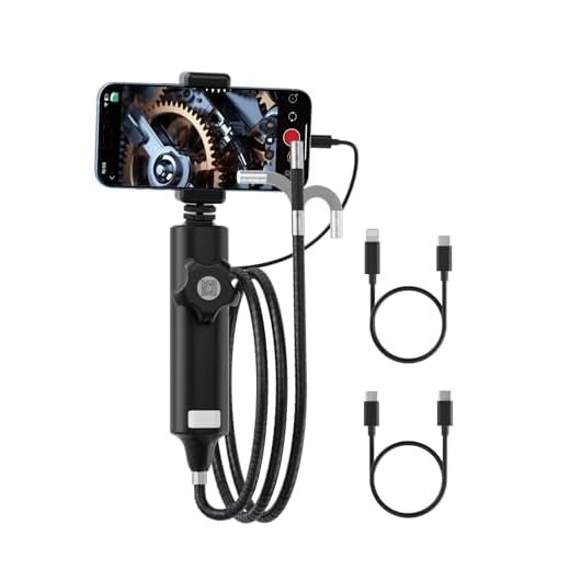 360° Rotating Endoscope Camera with Light