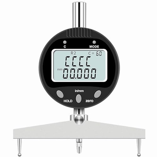 Pimluity High Accuracy Digital Radius Gauge,Electronic Radius Gauge Set,with 5 Changeable Measuring Jaw,High Definition Display,for Industrial