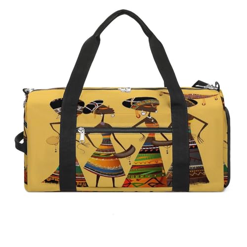 Sac de voyage culture africaine imperméable pour séances de gym et studio yoga