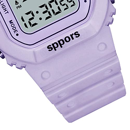 LED Sports Digital Watch Luminous Luminous Smartwatch para Meninos Esportes para Meninos (Roxo)