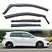 4Pcs Wind Deflectors Sun Visor Cover Shield Side Deflectors,for VW Polo MK5 2009-2017 5 Door Hatchback