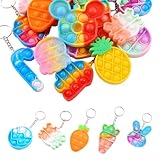 MUNZE 20 Stück, Mitgebsel Kindergeburtstag Mini-Fidget-Spielzeug, Partygeschenke, Schlüsselanhänger Bunt