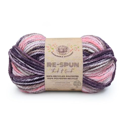 Image of Lion Brand Yarn, Re-Spun T&Q Yarn, Mixed Berries, Multicolor, 1 Pack