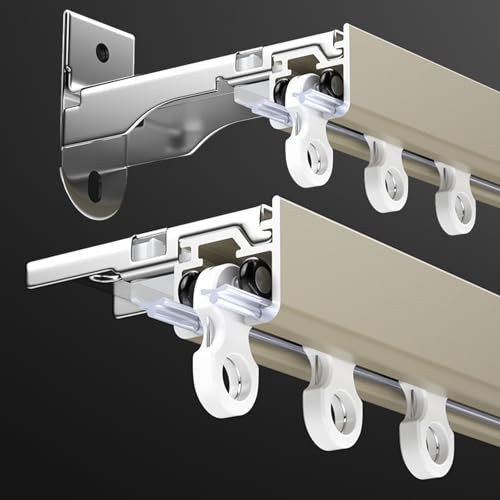Riel de cortina de techo resistente: divide tu oficina con facil instalacion 2