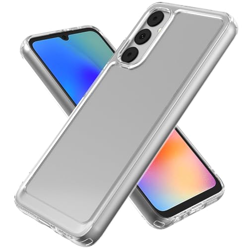 CoverON Compatible with Samsung Galaxy A05s Case, Crystal Clear Slim Hybrid Hard Back and TPU Rubber Grip Bumper Skin Cover for Galaxy A05s Phone Case - Transparent