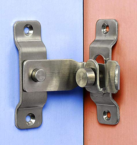 Sliding barn Door Latch for Locking Sliding 90 Degree Right Angle Door Lock