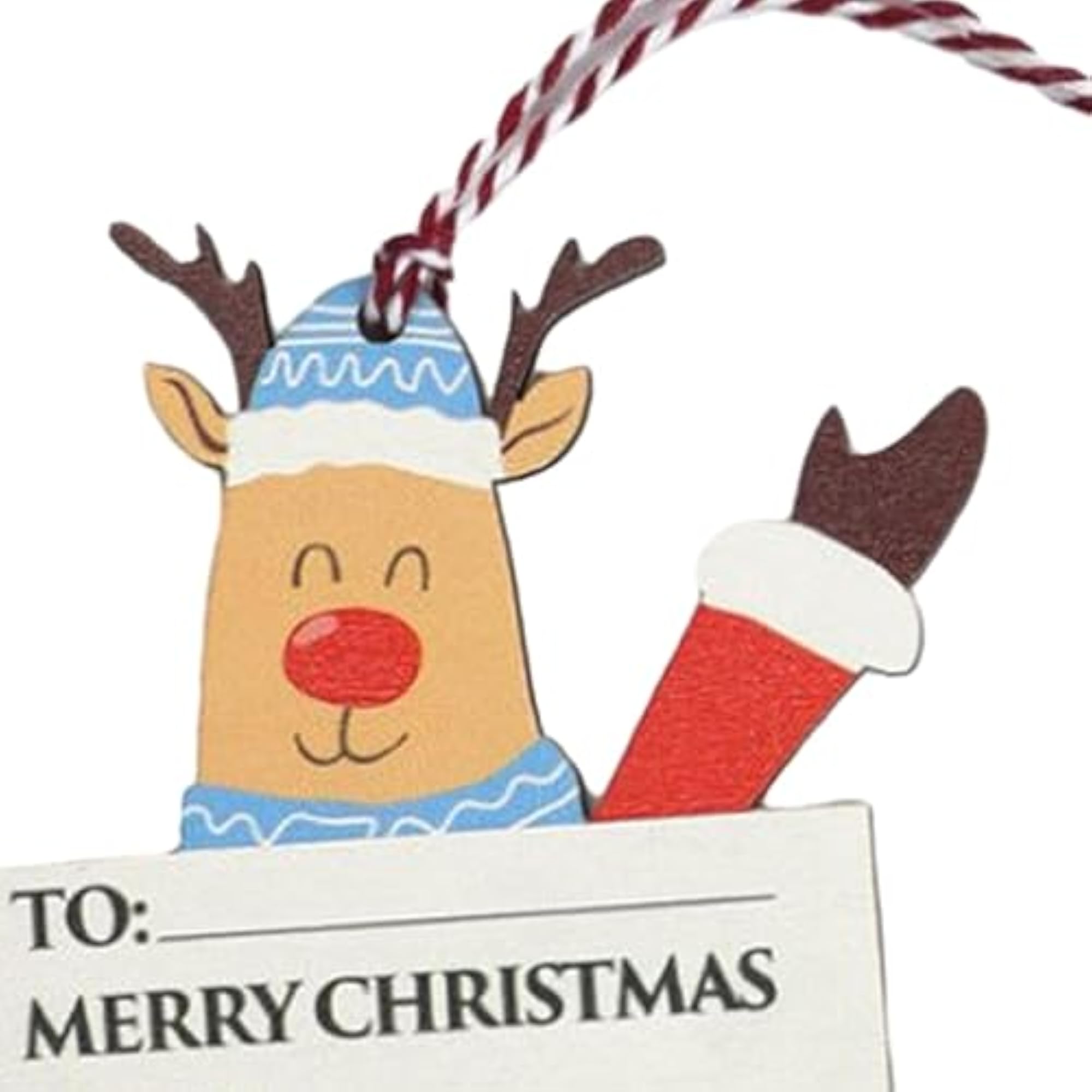 Christmas Wooden Money Holder Clip, Elk Decoration