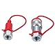 2pc 1/4in NPT Hydraulic Quick Coppler Set ISO7241-A 4000psi Gehärteter Stahl mit Staubkappen, 12-24 Gpm Durchflussrate für Traktoren/Bagger