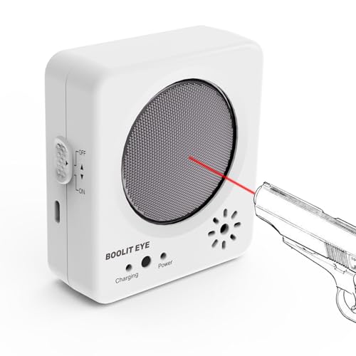 BOOLIT EYE 2nd Generation 9mm Dry Fire Training System, Laser Cartridge and Personal Electronic Target kit Safely Practice Steel Plate Sound and Flash Feedback