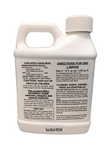 Southern Ag Chelated Liquid Iron, 16oz – 1 Pint