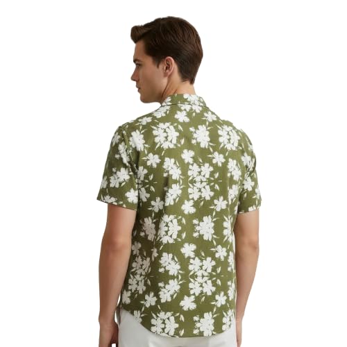 Image of LSD Men's Printed Casual Shirt - Half Sleeve Cuban Collar Regular Fit Trendy Stylish Viscose Shirt for Men, Office Party