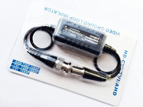 Kenuco Hd-Tvi/Hd-Cvi/Ahd/Analog Cvbs Passive Coaxial Video Ground Loop Isolator Built-In Video Balun For Cctv Cameras - Pack Of 2 #TOP3