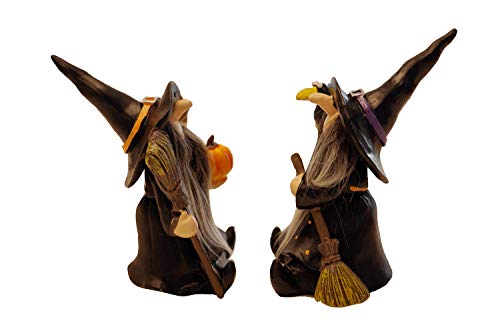 khevga Herfstdecoratie Halloween decoratie heks griezelig in set van 2 - Afbeelding 3