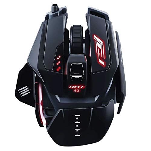 Mad Catz マッドキャッツ ゲーミングマウス R.A.T. PRO S3 オムロン製スイッチ採用 有線 軽量 ハイグリップ 国内正規品 2年保証 MR03DCINBL000-0JI