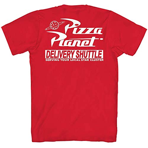 T-shirt Toy Story Pizza Planet rouge XXL pour fan de Disney