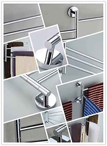 Gain de place mural avec le rail de serviette de cuisine et salle de bain pivotant CRODY - 4