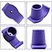 ZHUOKECE 4 Pcs Walker Glide Skis, Universal Fit Walker ski Glides, Heavy Duty Rubber Walker Glides Walker Feet Replacement (Purple)