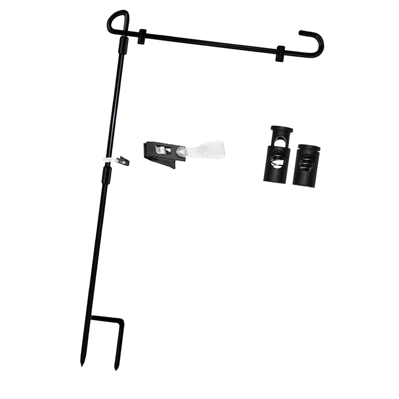 Meadawgs Garden Flag Stand Detachable Black Flag Pole Outdoor for Easter Yard Holiday|Home & Garden | Garden D?©cor |1 Set Garden Stand-image-4