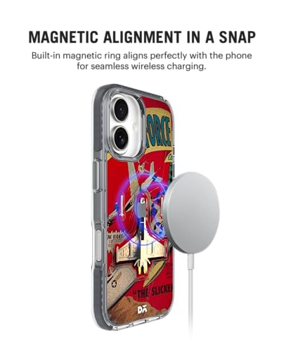 Image of DailyObjects Case for iPhone 17 Compatible with Mag-Safe Wireless Charging, Stride 2.0 Jet Ranger Slim Shockproof Back Cover with Inner Magnetic Ring