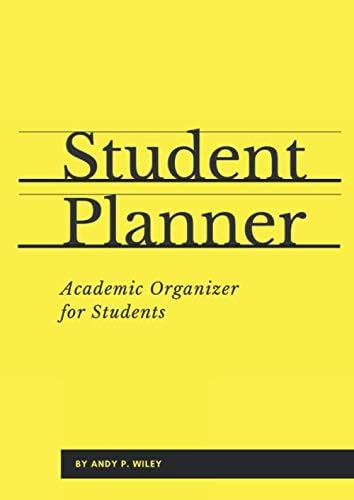 Student Planner: Academic Organizer for Students