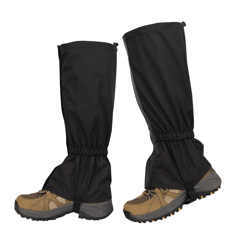 RunstarshowHiking Gaiters for Men Women Waterproof Walking Gaiters Leg Gaiters Snow Boot Gaiters Waterproof Shoe Covers Snowproof Overshoes Adjustable Leg Cover Accessories Hiking Skiing Hunting