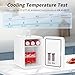 YASHE Mini Fridge, 10 Liter/12 Cans Skincare Fridge for Bedroom, 110V AC/ 12V DC Thermoelectric Cooler and Warmer Small Refrigerators for Drink, Office, Car, White
