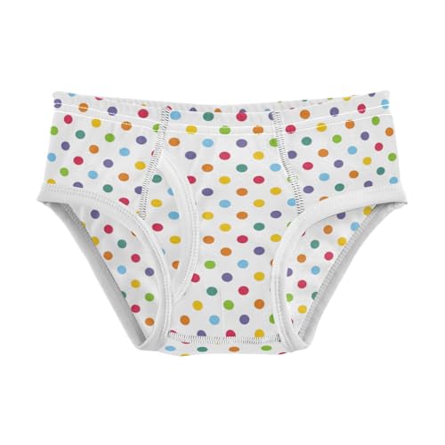 Boys' Exclusive Briefs Toddler Underwear 95% Combed Cotton Boxerbriefs 2T Polka - Dot Pattern 6