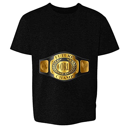 Future World Champion Baby Wrestling Boxing Toddler T-Shirt Black 2T