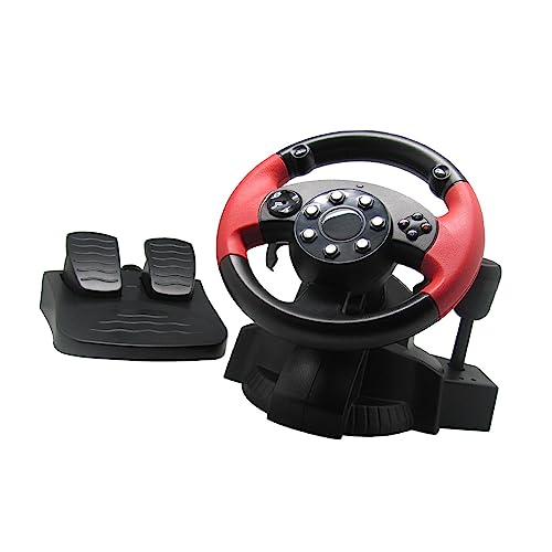 Image of Race Steering Wheel with Floor Pedals Gaming Accessories Gaming Racing Wheel|Controllers & Attachments|Video Games & Consoles