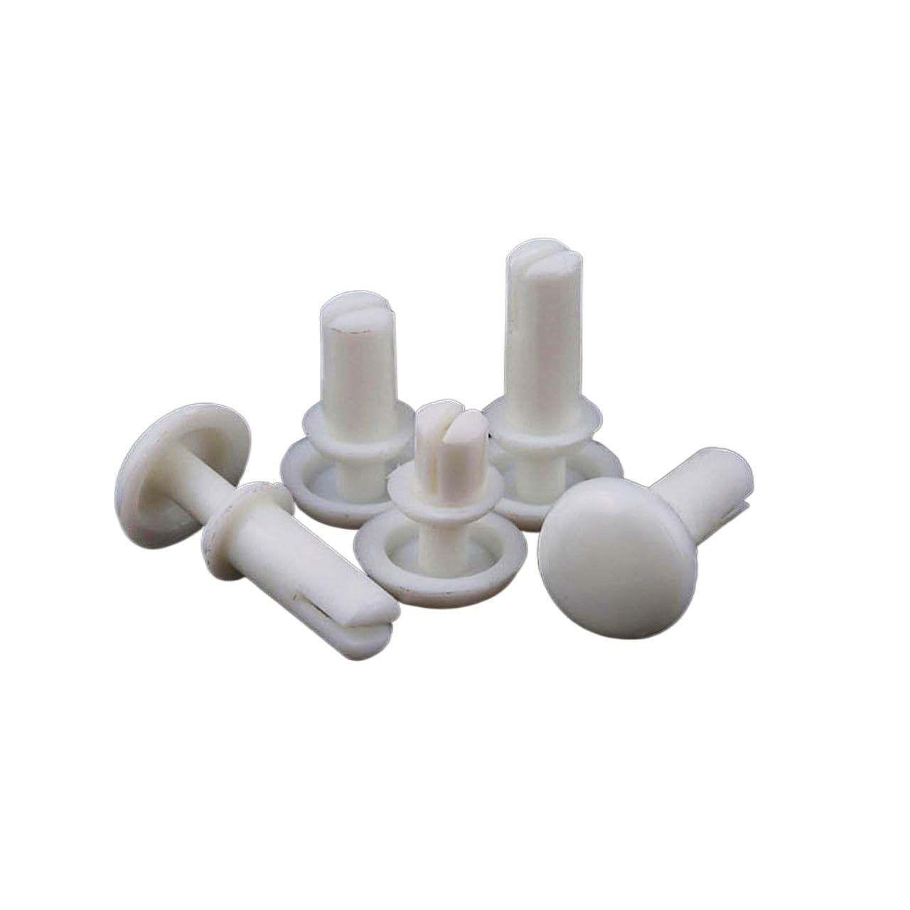 Nylon Fasteners, 50pcs Nylon Rivet Plastic R Type Expansion Rivet Nut Buckle Clip R20 R30 R40 R50 R60 for PC Version Plastic Buckle