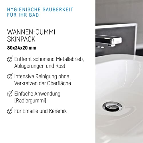 Cramer Wannen-Gummi Spezialreiniger - entfernt Metallabrieb, hartnäckige Ablagerungen und Rost auf Keramik/Emaille Waschbecken & Badewanne, Fliesen, kratzfrei