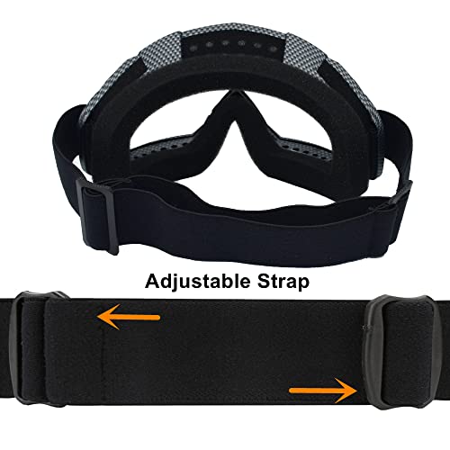 Ljdj Adult Dirt Bike Goggles,Atv Motorcycle Goggles Wide Vision Anti-Uv Adjustable Motocross Glasses Riding Racing Off-Road Cycling Goggles For Youth, Teens, Men & Women #TOP4